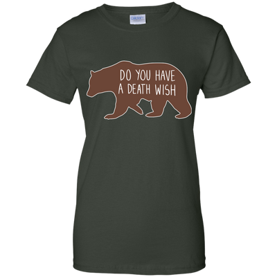 Proper way to pet a Bear lover-T-Shirt & Hoodie-Women's T-Shirt-Forest Green