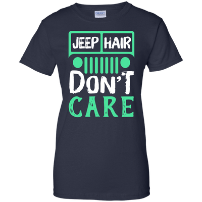 Jeep Hair Don't Care-T-Shirt & Hoodie-Women's T-Shirt-Navy