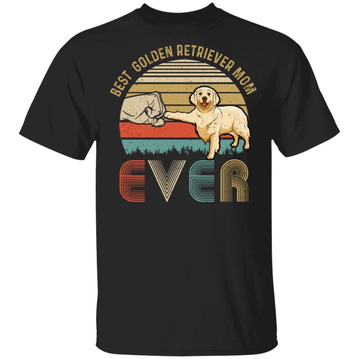 Vintage Best Golden Retriever Mom Ever Bump Fit Funny Mom Gifts