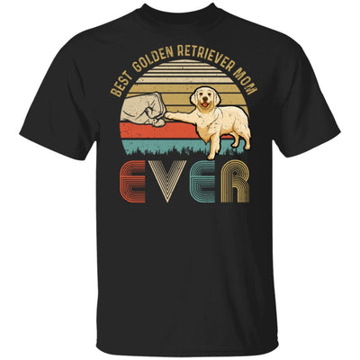 Vintage Best Golden Retriever Mom Ever Bump Fit Funny Mom Gifts-T-Shirt & Hoodie-Classic T-Shirt-Black