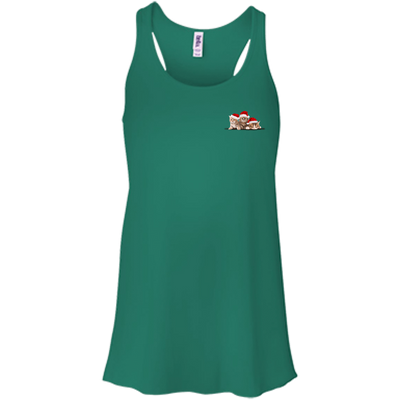 Kitten In A Pocket Cute Cat Christmas-T-Shirt & Hoodie-Women's Flowy Racerback Tank-Kelly