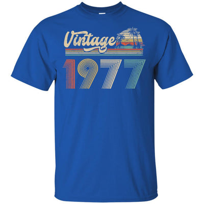 44th Birthday Gift Vintage 1977 Classic-T-Shirt & Hoodie-Classic T-Shirt-Royal