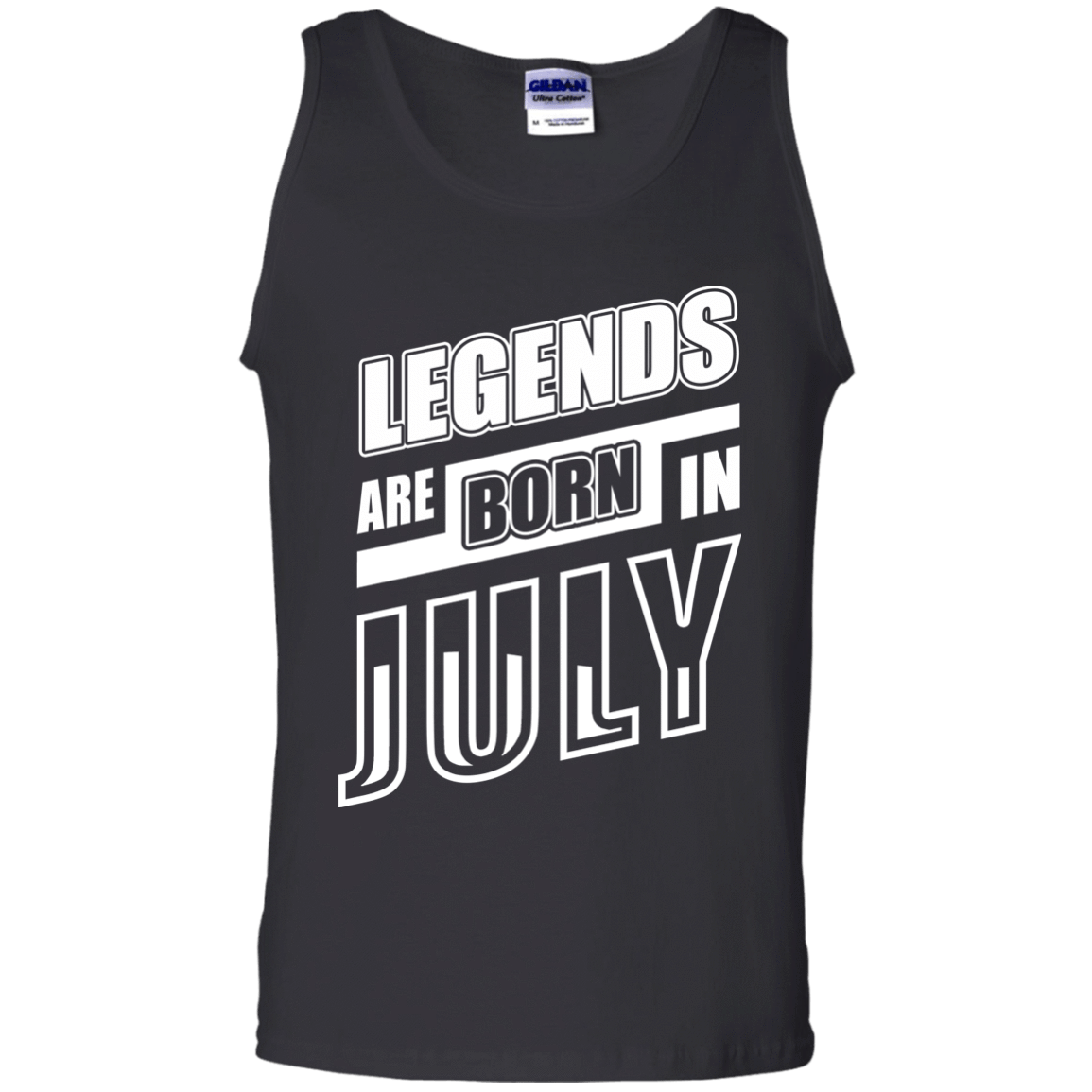 Legends are born in JULY-T-Shirt & Hoodie-Unisex Tank-Black