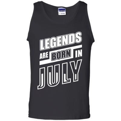 Legends are born in JULY-T-Shirt & Hoodie-Unisex Tank-Black