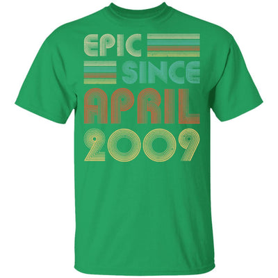 Epic Since April 2009 Vintage 12th Birthday Gifts Youth-Youth Shirt-Youth T-Shirt-Irish Green