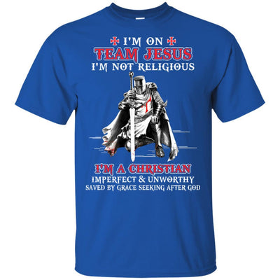 Knight Templar I'm On Team Jesus I'm Not Religious-T-Shirt & Hoodie-Classic T-Shirt-Royal