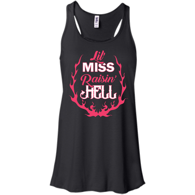 Lil' Miss Raisin Hell-T-Shirt & Hoodie-Women's Flowy Racerback Tank-Black