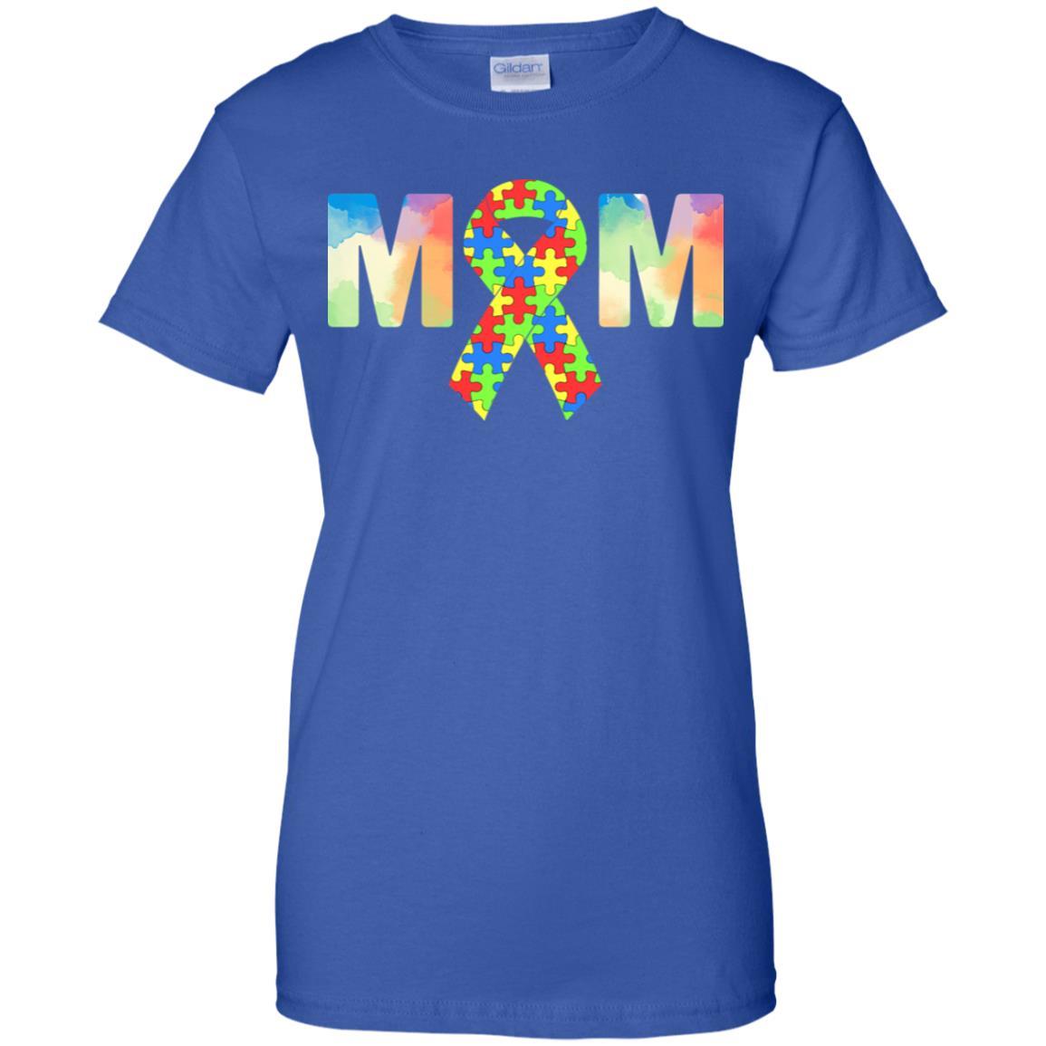 Autism Mom Support Awareness Autistic Parents Gifts-T-Shirt & Hoodie-Women's T-Shirt-Royal