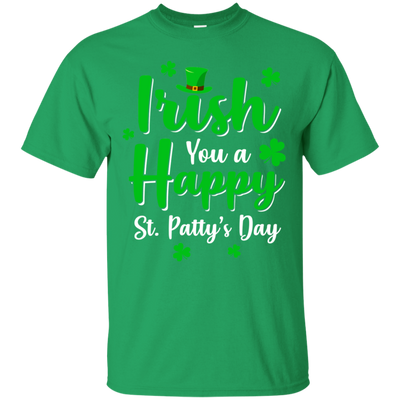 Irish You A Happy St. Patty's Day Saint Patricks Pun-T-Shirt & Hoodie-Classic T-Shirt-Irish Green