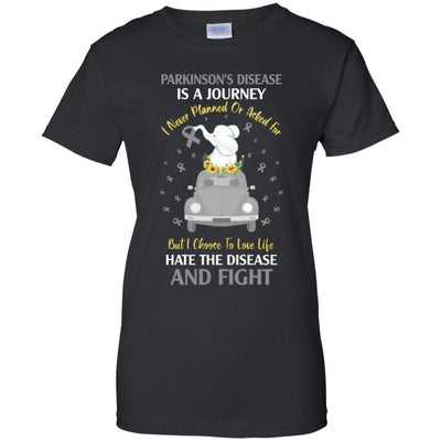 Parkinson's Disease Awareness Is A Journey-T-Shirt & Hoodie-Women's T-Shirt-Black