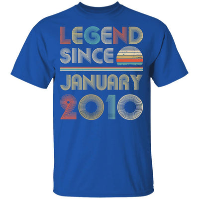 Legend Since January 2010 Vintage 11th Birthday Gifts Youth-Youth Shirt-Youth T-Shirt-Royal