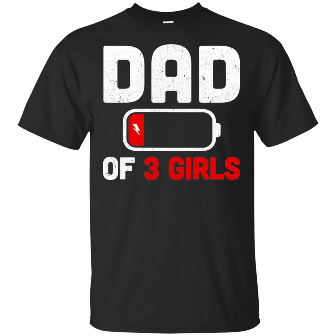 Funny Dad Of 3 Girls Fathers Day Gifts