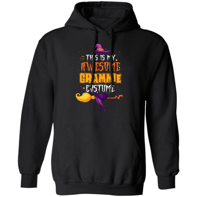 Halloween This Is My Awesome Grammie Costume-T-Shirt & Hoodie-Pullover Hoodie-Black