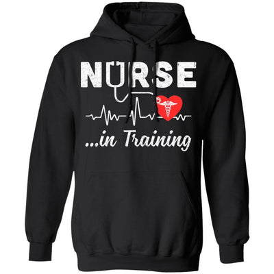 Nurse In Training Future Nurse Nursing Student-T-Shirt & Hoodie-Pullover Hoodie-Black