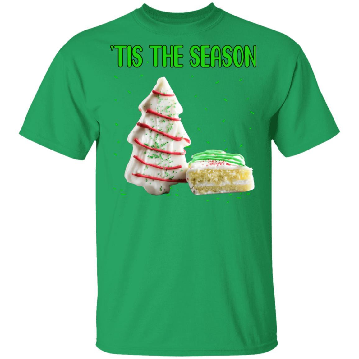 Tis The Season Christmas Tree Cakes Funny Xmas Gift-T-Shirt & Sweatshirt-Classic T-Shirt-Irish Green