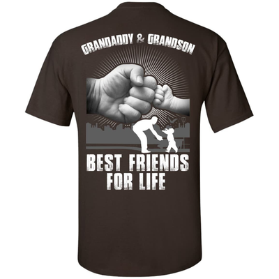 Grandaddy And Grandson Best Friends For Life-T-Shirt & Hoodie-Classic T-Shirt-Dark Chocolate