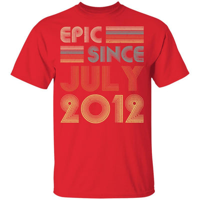 Epic Since July 2012 Vintage 9th Birthday Gifts Youth-Youth Shirt-Youth T-Shirt-Red