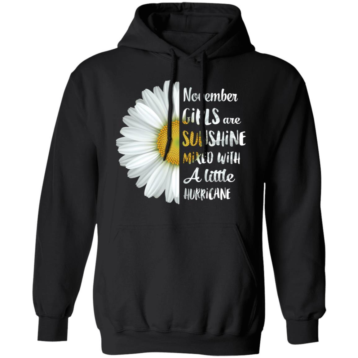 Daisy November Girls Birthday Gifts For Women-T-Shirt & Tank Top-Pullover Hoodie-Black