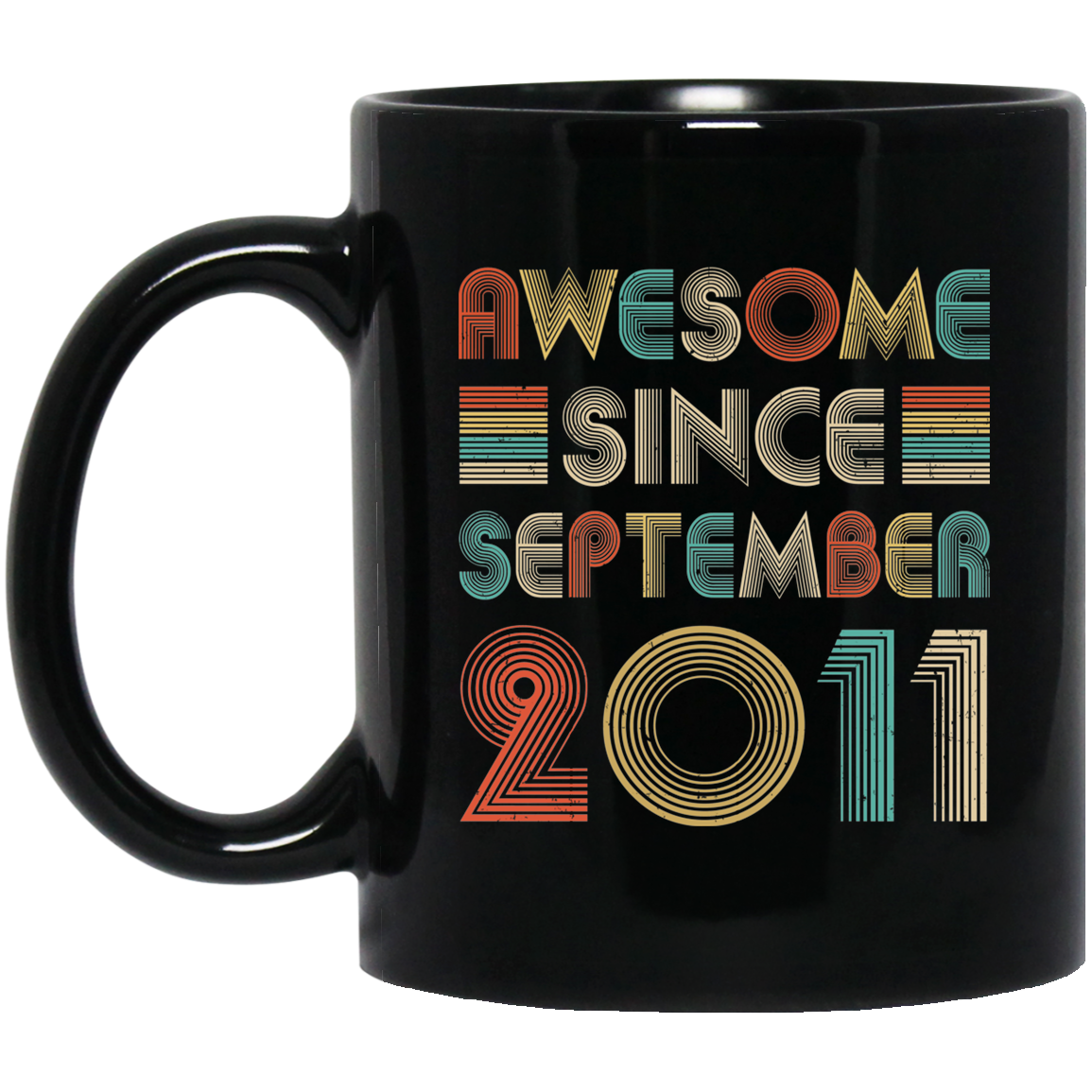 Awesome Since September 2011 Vintage 11th Birthday Gifts Mug