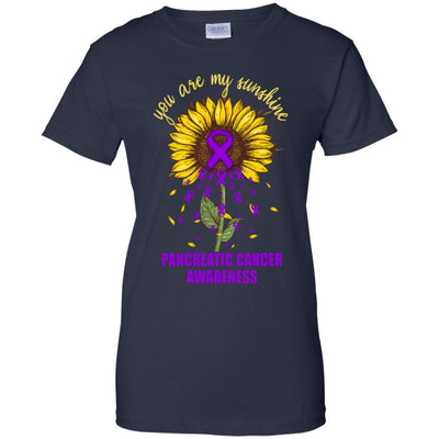 You Are My Sunshine Pancreatic Cancer Awareness-T-Shirt & Hoodie-Women's T-Shirt-Navy
