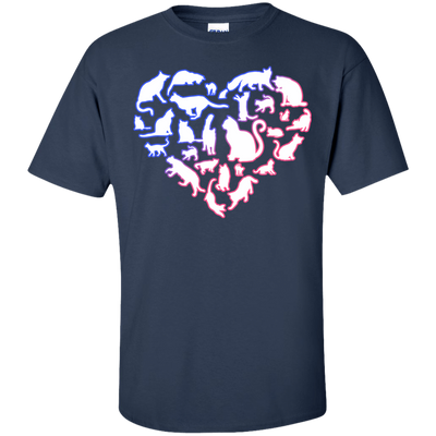 I Love My Cat Love Cats-T-Shirt & Hoodie-Classic T-Shirt-Navy