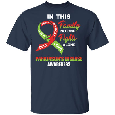 In This School No One Fights Parkinson's Disease Awareness Alone-T-Shirt & Hoodie-Classic T-Shirt-Navy