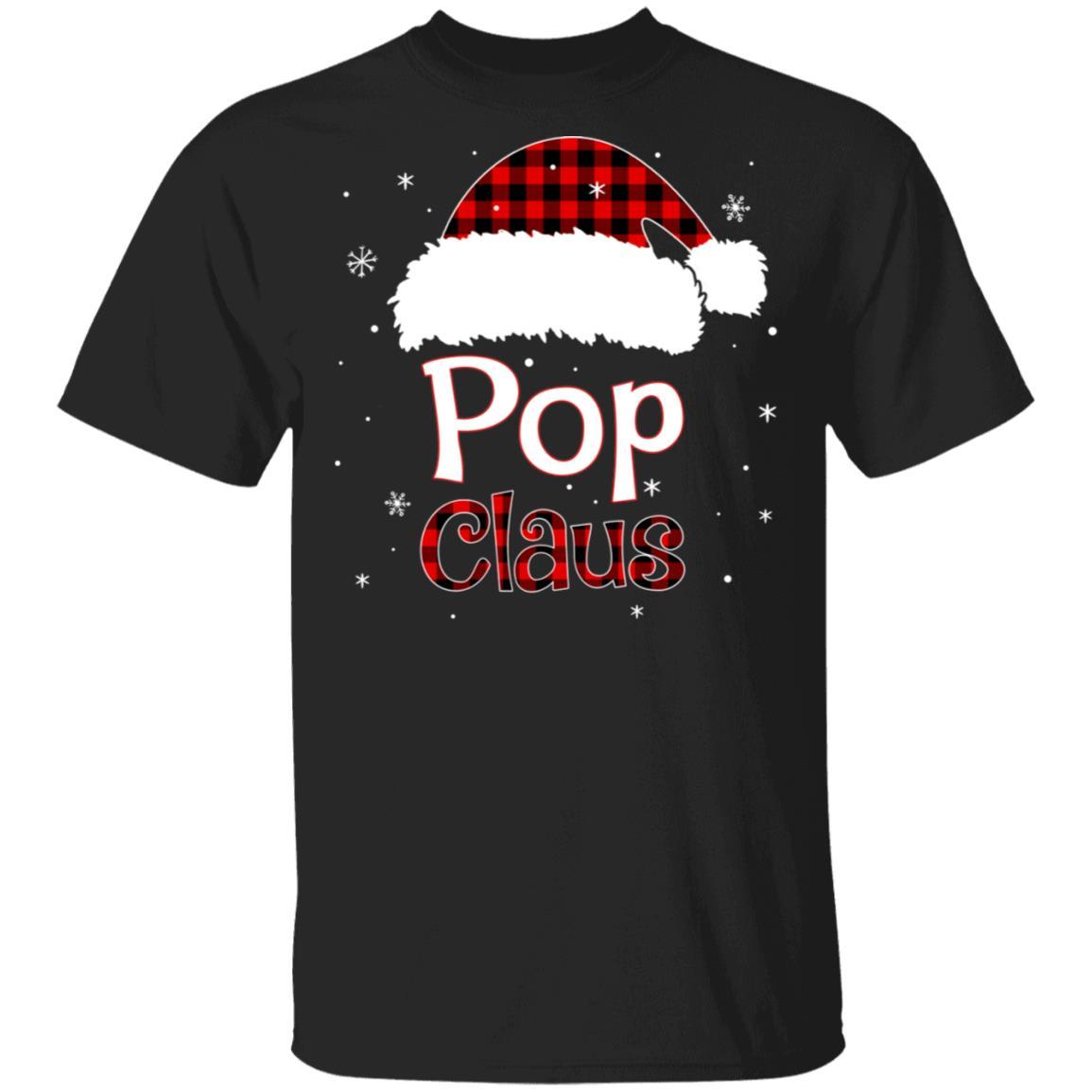 Santa Pop Claus Red Plaid Family Pajamas Christmas Gift