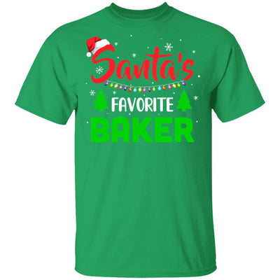 Santa's Favorite Baker Funny Christmas Xmas Gifts-T-Shirt & Sweatshirt-Classic T-Shirt-Irish Green