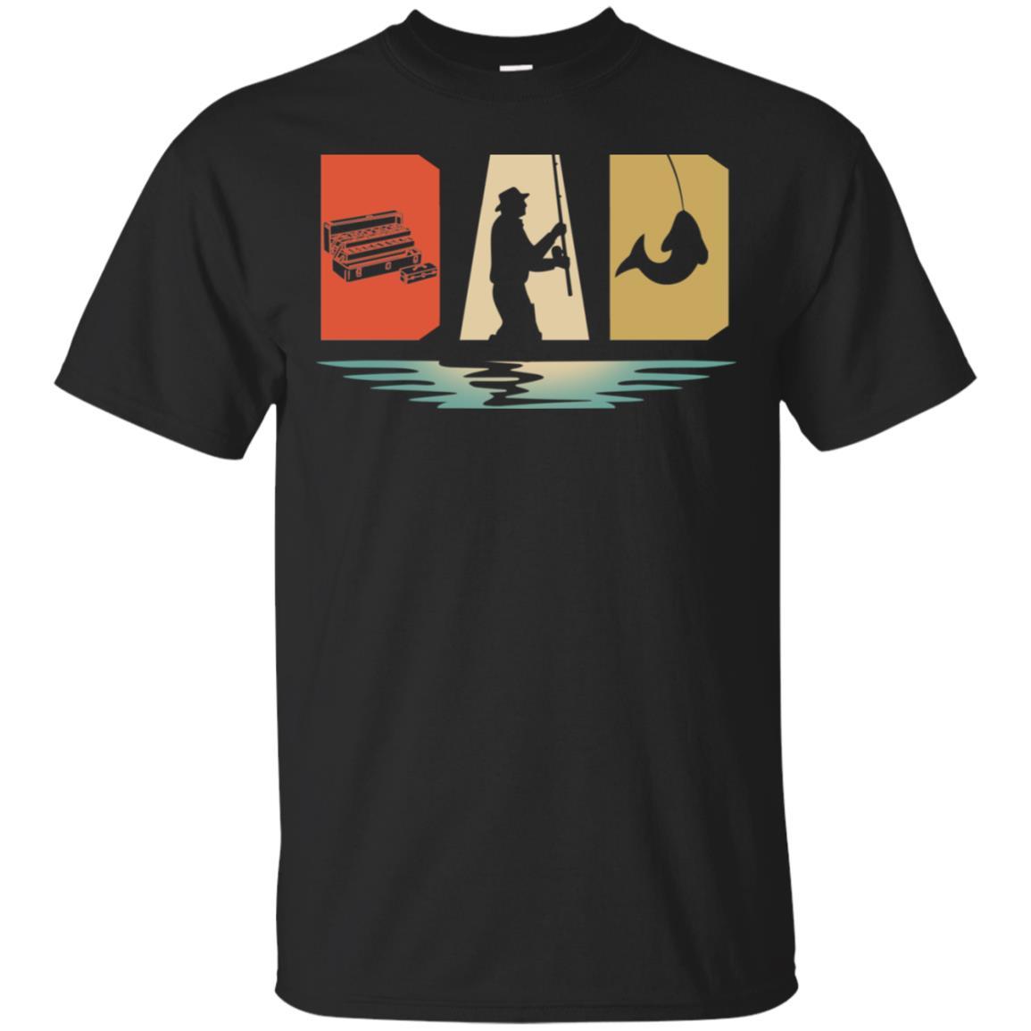 Vintage Fishing Dad Father's Day Gift-T-Shirt & Hoodie-Classic T-Shirt-Black