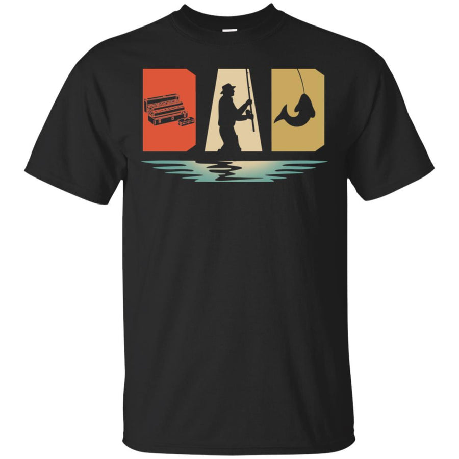 Vintage Fishing Dad Father's Day Gift-T-Shirt & Hoodie-Classic T-Shirt-Black