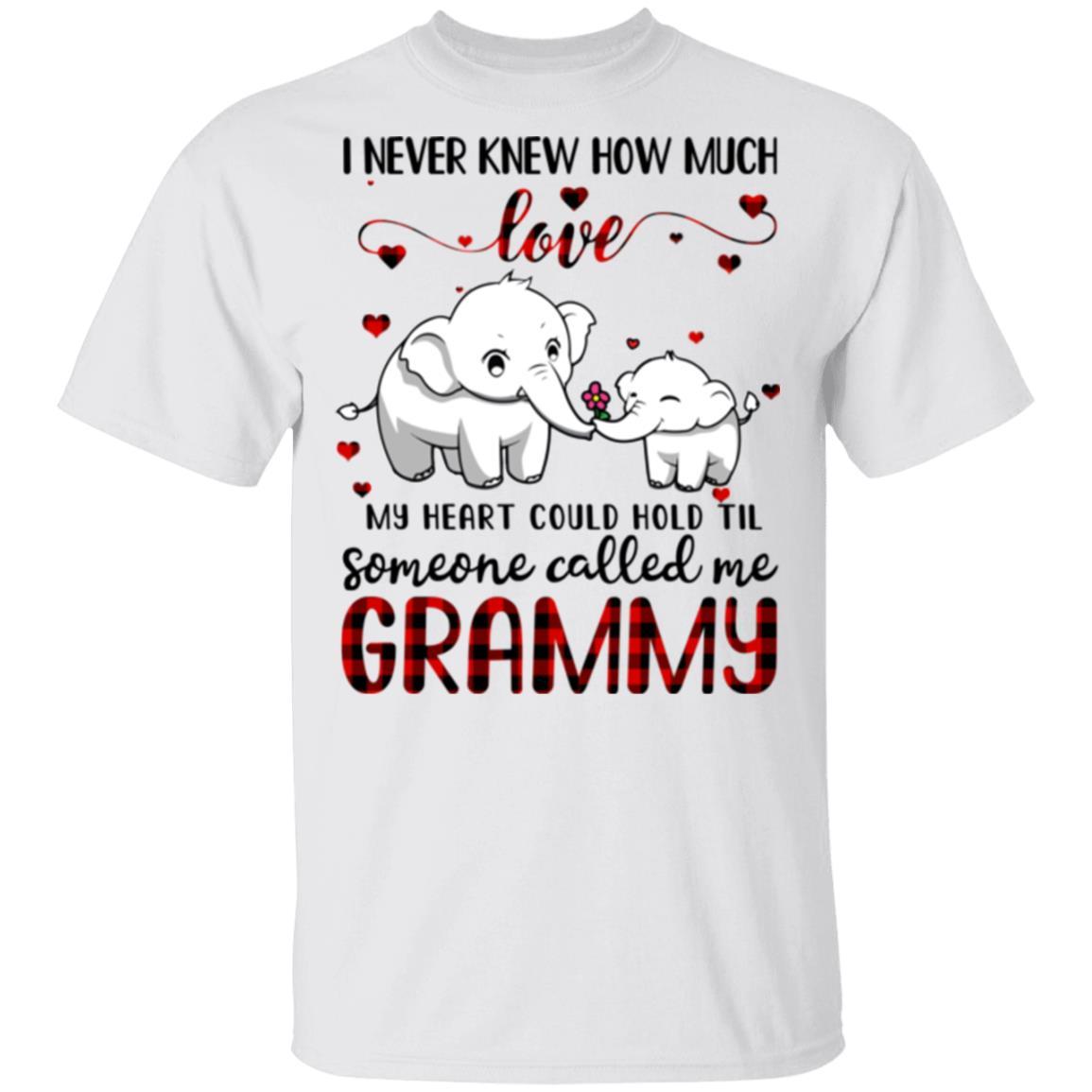 Someone Called Me Grammy Elephant Red Plaid Mother's Day