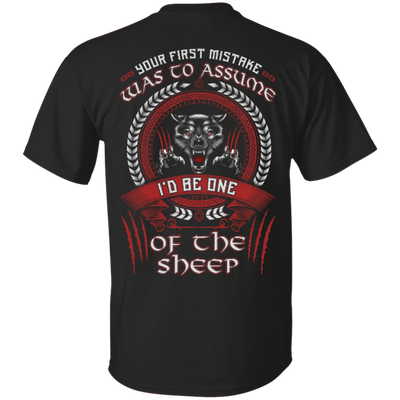 I'd Be One Of The Sheep Wolf Of Odin-T-Shirt & Hoodie-Classic T-Shirt-Black