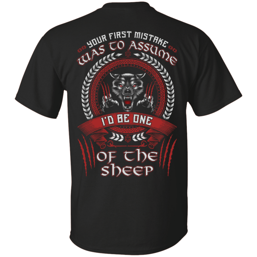 I'd Be One Of The Sheep Wolf Of Odin-T-Shirt & Hoodie-Classic T-Shirt-Black