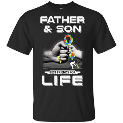 Autism Awareness Father And Son Best Friends For Life-T-Shirt & Hoodie-Classic T-Shirt-Black