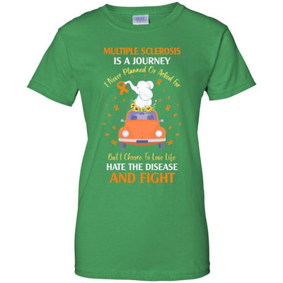 Multiple Sclerosis Awareness Is A Journey-T-Shirt & Hoodie-Women's T-Shirt-Irish Green