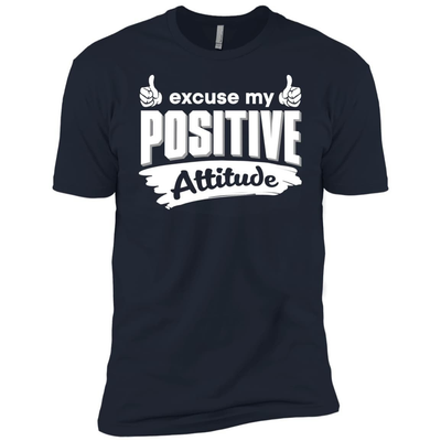 Excuse my positive Attitude-T-Shirt & Hoodie-Premium T-Shirt-Midnight Navy