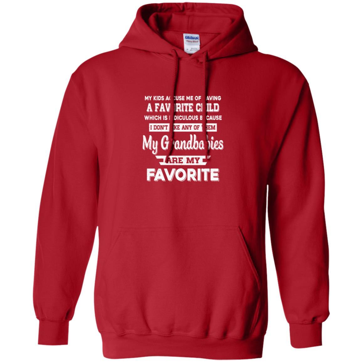 I Don't Like Any Of Them My Grandbabies Are My Favorite-T-Shirt & Hoodie-Pullover Hoodie-Red