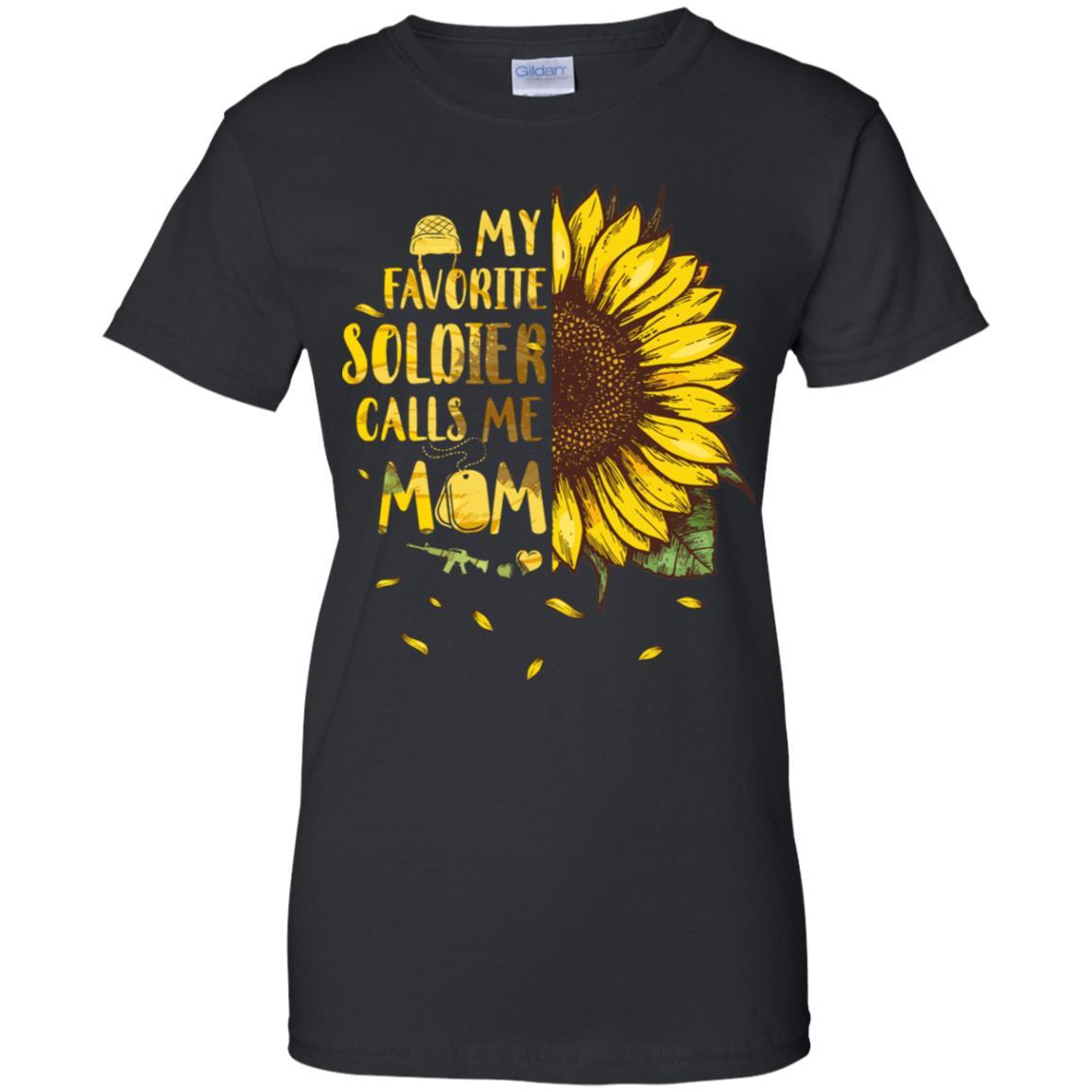 Sunflower My Favorite Soldier Calls Me Mom Mothers Day Gift