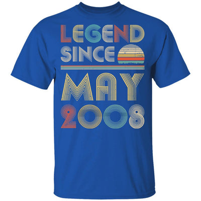 Legend Since May 2008 Vintage 13th Birthday Gifts Youth-Youth Shirt-Youth T-Shirt-Royal