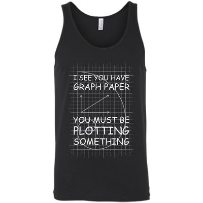 I See You Have Graph Paper-T-Shirt & Hoodie-Unisex Tank-Black