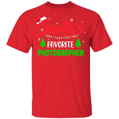 Santa's Favorite Photographer Funny Christmas Xmas Gifts-T-Shirt & Sweatshirt-Classic T-Shirt-Red