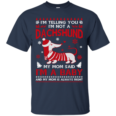 I'm Telling You I'm Not A Dachshund-T-Shirt & Hoodie-Classic T-Shirt-Navy