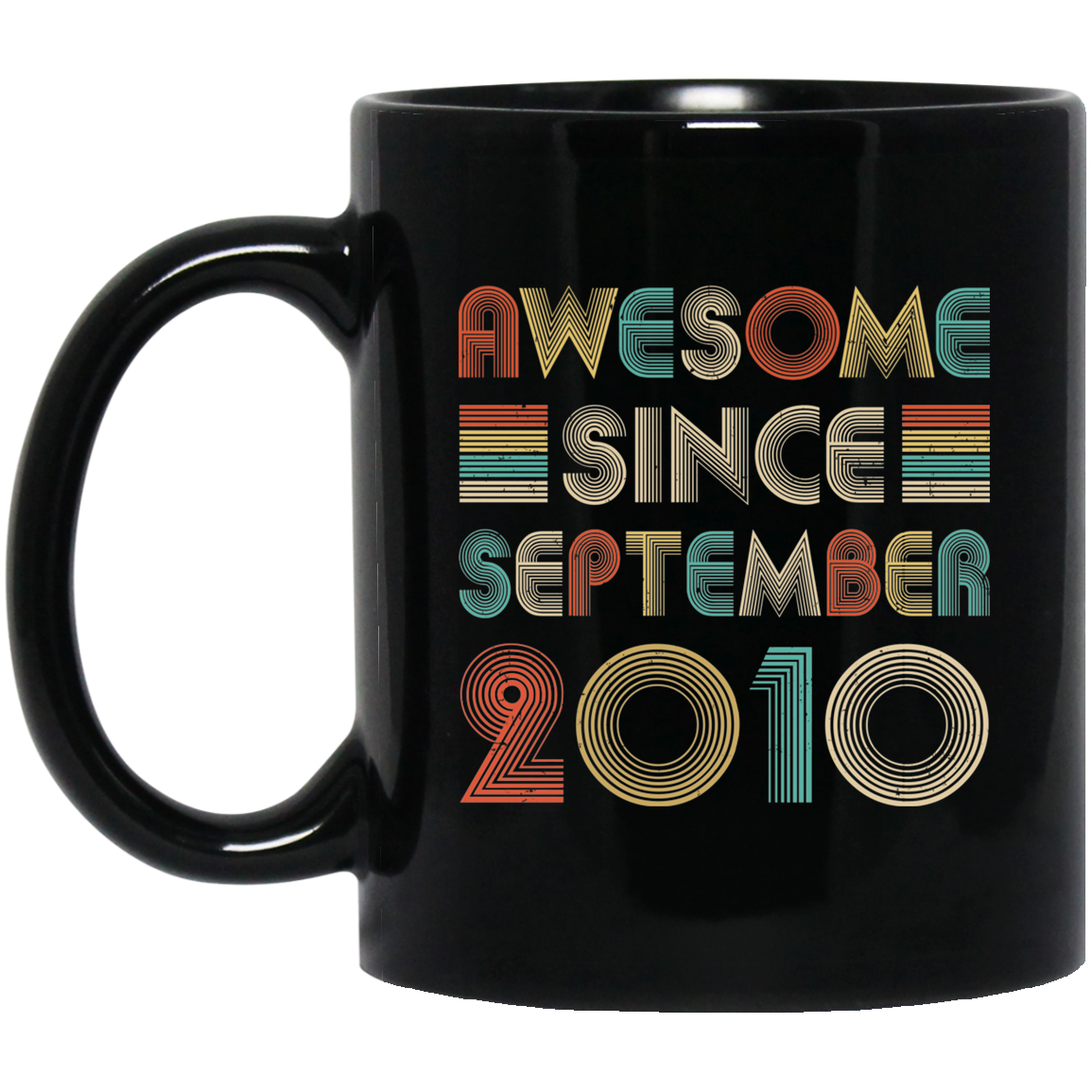 Awesome Since September 2010 Vintage 12th Birthday Gifts Mug