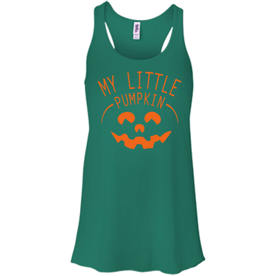 My Little Pumpkin Halloween Maternity T-Shirt-T-Shirt & Hoodie-Women's Flowy Racerback Tank-Kelly