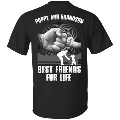 Poppy And Grandson Best Friends For Life-T-Shirt & Hoodie-Classic T-Shirt-Black
