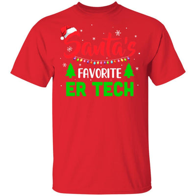 Santa's Favorite Er Tech Funny Christmas Xmas Gifts-T-Shirt & Sweatshirt-Classic T-Shirt-Red