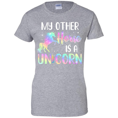 My Other Horse Is A Unicorn Lovers-T-Shirt & Tank Top-Women's T-Shirt-Sport Grey
