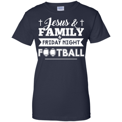 JESUS FAMILY Friday night FOOTBALL-T-Shirt & Hoodie-Women's T-Shirt-Navy