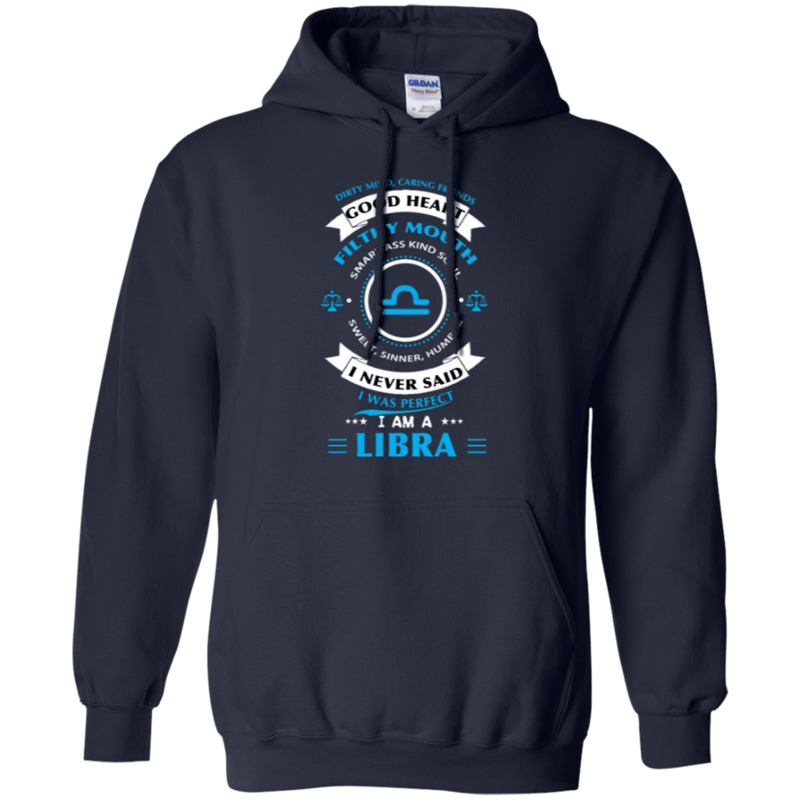 I'm A Libra-T-Shirt & Hoodie-Pullover Hoodie-Navy