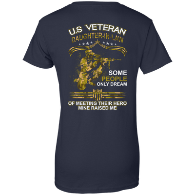 U.S. Veteran Daughter-in-law Some People Only Dream Of Meeting-T-Shirt & Hoodie-Women's T-Shirt-Navy
